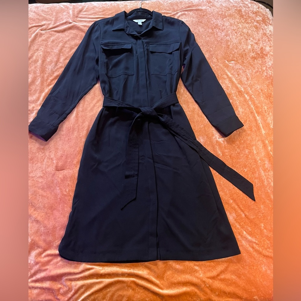 Nine West Long Sleeved Black Dress Size L